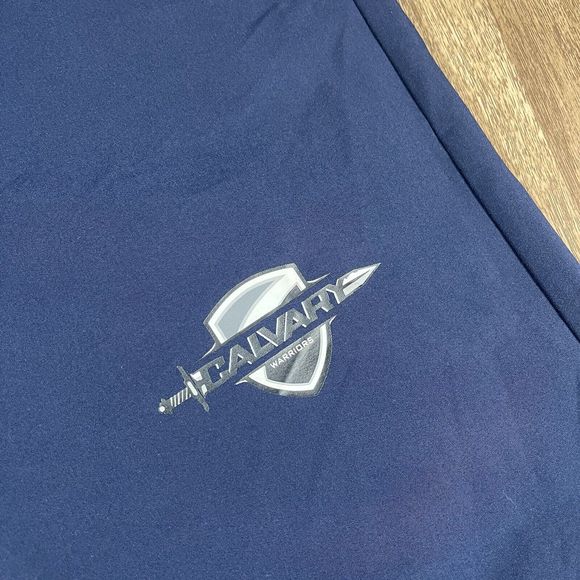 New Asics Calvary Warriors Woven Track Bottom With Pockets Men's Large Navy - Picture 3 of 16